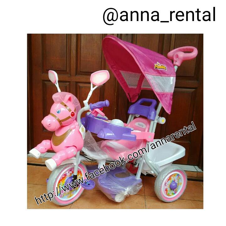 Sepeda Family Kuda Pink – Anna Rental Perlengkapan Bayi & Anak